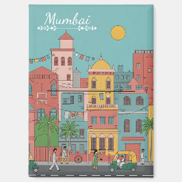 Imán Souvenir de viajes de Mumbai