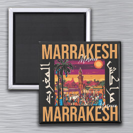 Imán Souvenir de viajes de turismo de Marruecos de Marr