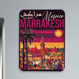Imán Souvenir de viajes de turismo de Marruecos de Marr
