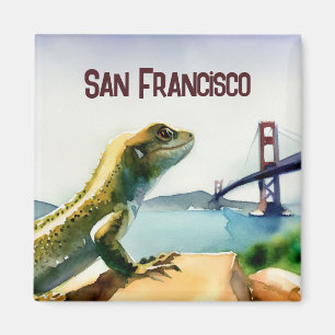 Imán Souvenir del puente Golden Gate de San Francisco