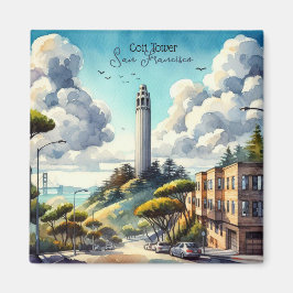 Imán Souvenir histórico de San Francisco