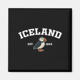 Imán Souvenir islandés vintage Puffin de Islandia