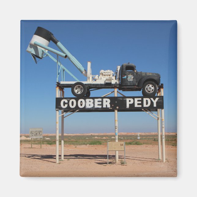 Imán Souvenir personalizado de Coober Pedy (Frente)