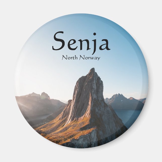 Imán Souvenir Senja Noruega (Frente)