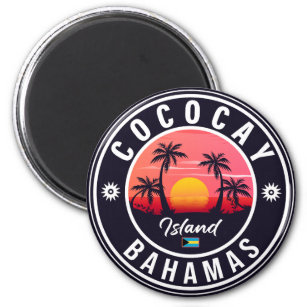 Imán Souvenirs de época de las Bahamas Coco Cay Island 