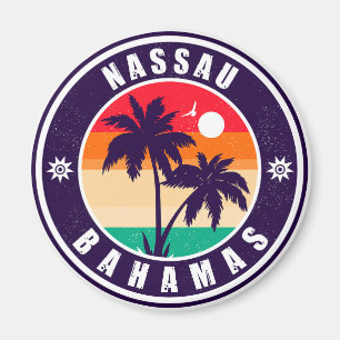 Imán Souvenirs de época de los años 80 del Nassau Palm