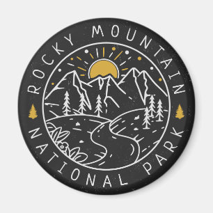 Imán Souvenirs Minimalistas del Parque Nacional de las