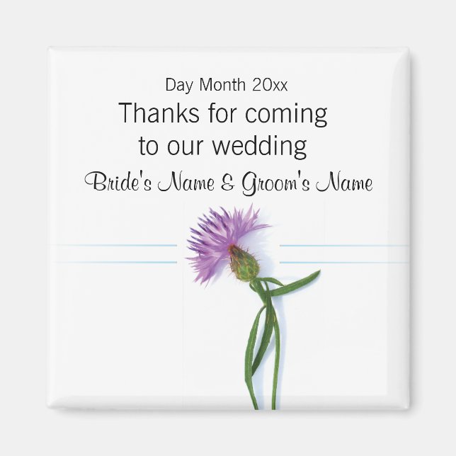 Imán Souvenirs, regalos y regalos Bodas escoceses (Frente)