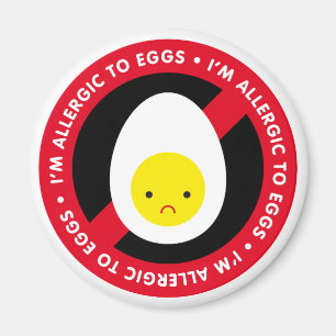Imán ¡Soy alérgico a los huevos!