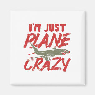 Imán Soy apenas regalo loco plano de los aviones de la