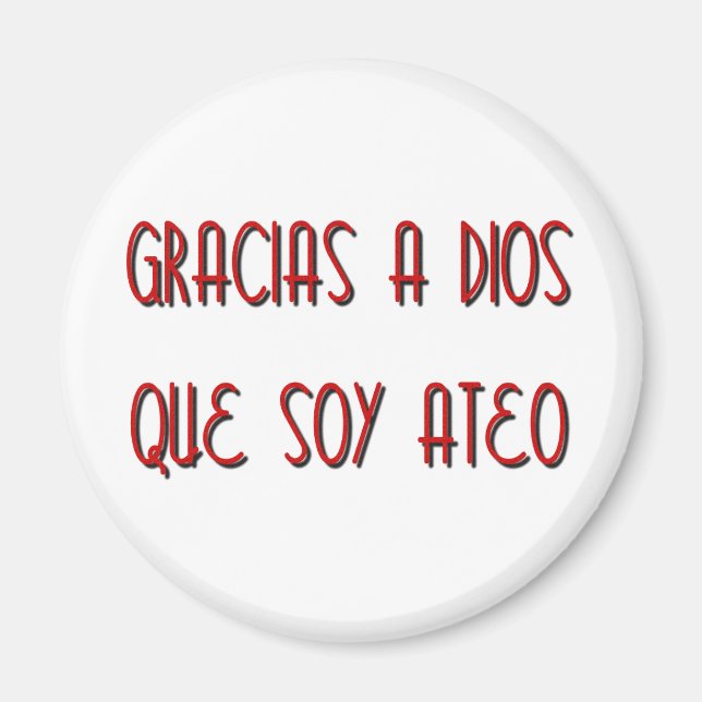 Imán Soy Ateo (Frente)