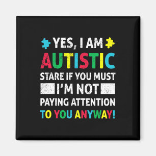 Imán Soy autista diversión autismo aceptación de concie