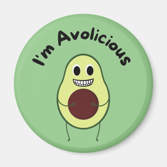 Imán Soy Avolicious - Funny Fruit Pun (Frente)