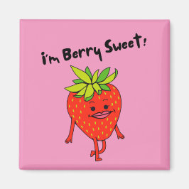 Imán ¡Soy Berry Sweet! - Funny Fruit Pun