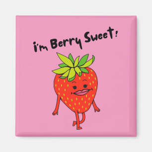 Imán ¡Soy Berry Sweet! - Funny Fruit Pun