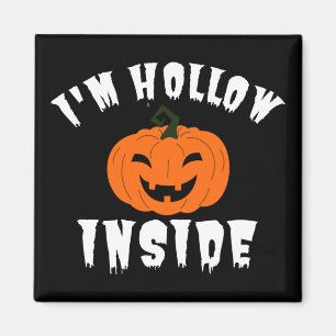 Imán Soy Calabaza de Jack O Lantern Hueca Por Dentro