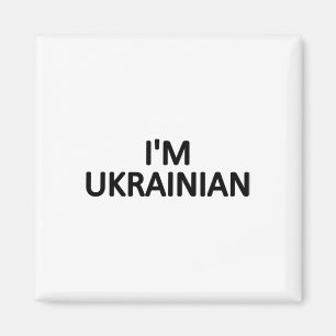 Imán Soy camiseta ucraniana Ucrania patriótico orgullos