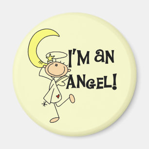 Imán Soy camisetas y regalos de ángel