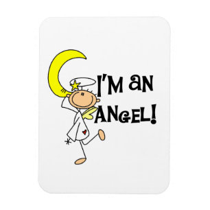 Imán Soy camisetas y regalos de ángel