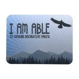 Imán "Soy capaz de conquistar" Motivation Affirmation F