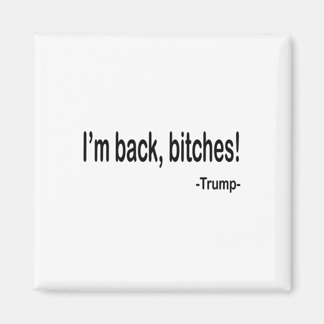 Imán Soy Ck Es Divertido Trump 2024 Citas sarcásticas (Frente)