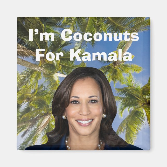 Imán Soy Cocos para Kamala (Frente)