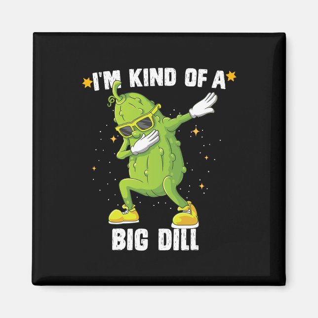 Imán Soy Como Big Dill Pickle Dabbing Halloween Cucu (Frente)