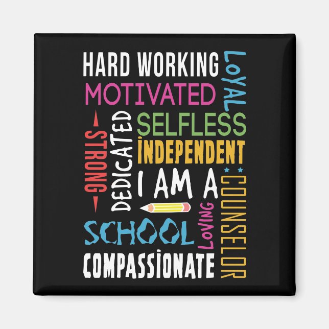 Imán Soy Consejero Escolar Apreciado (Frente)