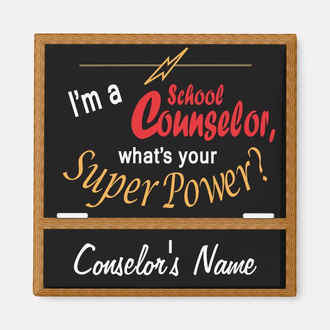 Imán Soy consejero escolar, ¿cuál es tu superpoder? 💪 (Frente)