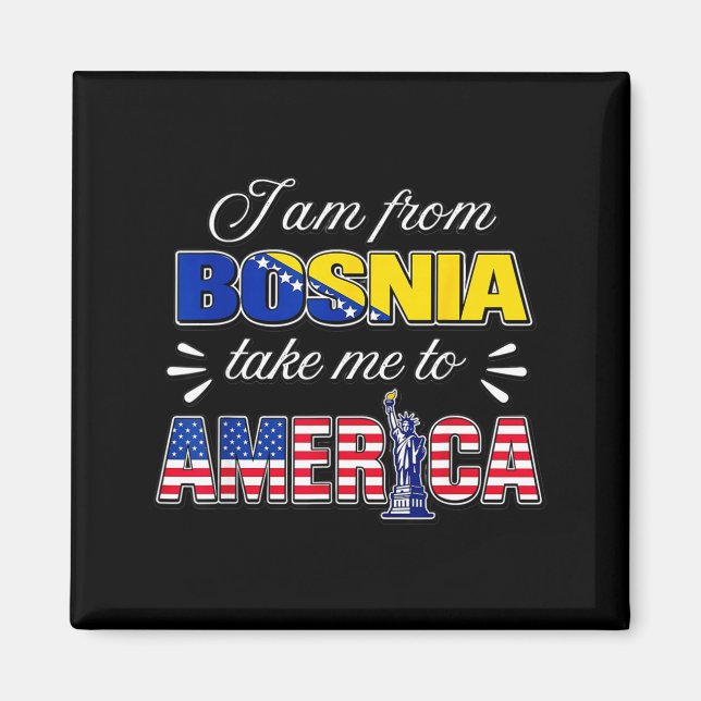 Imán Soy de Bosnia llévame a América (Frente)