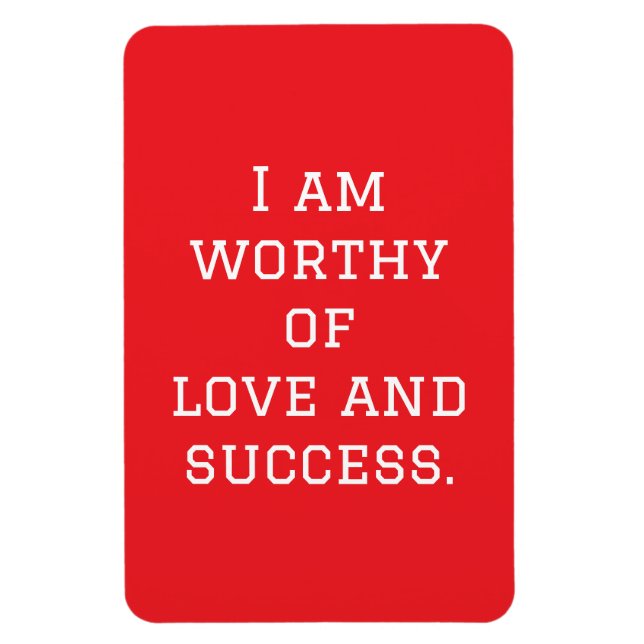 Imán Soy digno de amor y éxito (Vertical)
