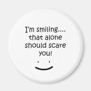 Imán Soy diseño divertido sonriente