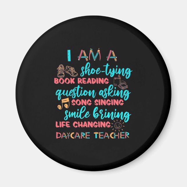 Imán Soy Docente De Guardería (Frente)