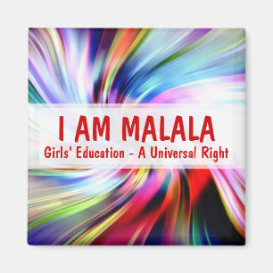Imán Soy educación de los chicas de Malala a la derech