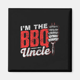 Imán Soy el Bbq Uncle Meat Barbecue Grill Grilling Bbq