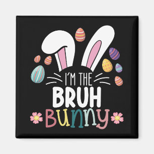 Imán Soy el conejo Bruh de Pascua coincidente
