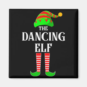 Imán Soy el disfraz de elfo bailarín familiar Navidad