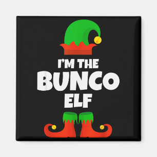 Imán Soy El Elfo Bunco Pijama Familiar Navidad Divertid