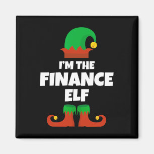 Imán Soy El Elfo De Finanzas Familia Pajama Navidad Div