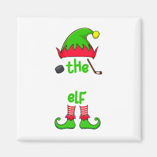 Imán Soy El Elfo De Hockey Navidad Familia Pijama Coord