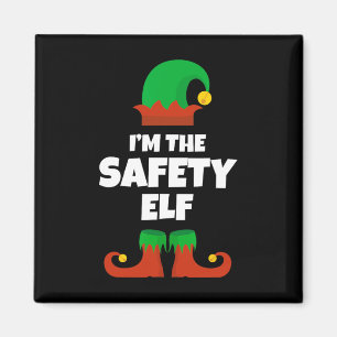 Imán Soy El Elfo De Seguridad Familia Pijama Navidad Di
