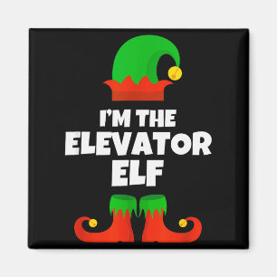 Imán Soy El Elfo Del Ascensor Familia Pijama Navidad Di