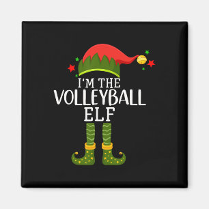 Imán Soy el elfo del voleibol, un gracioso Navidad de j
