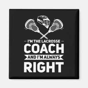Imán Soy el entrenador Lacrosse Coach Lacrosse