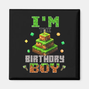 Imán Soy el Fiesta de cumpleaños de video jugador Pixel