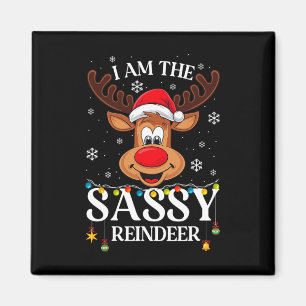 Imán Soy el gracioso reno navideño navideño gay de reno