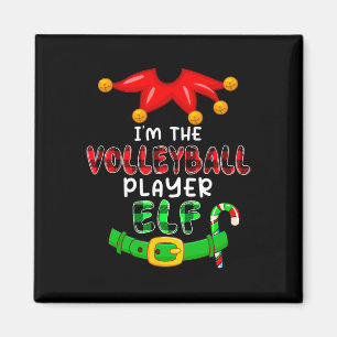 Imán Soy el jugador de voleibol Elf Xmas disfraces Elf