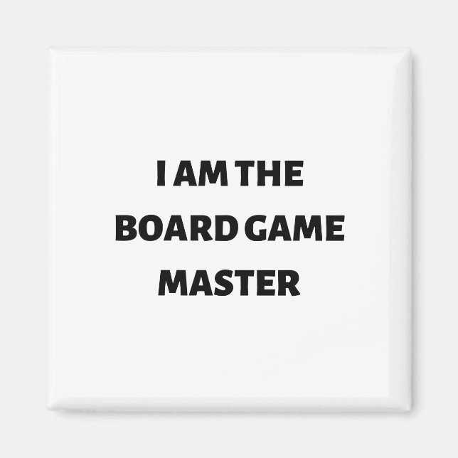 Imán Soy el maestro del juego de mesa (Frente)