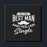 Imán Soy el mejor hombre Boda Groomsmen Novialidad dive<br><div class="desc">Soy el mejor hombre Boda Groomsmen Divertido partido de soltero nupcial 1</div>