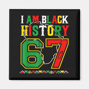 Imán Soy el Mes de la Historia Negra 67 Meme Afroameric